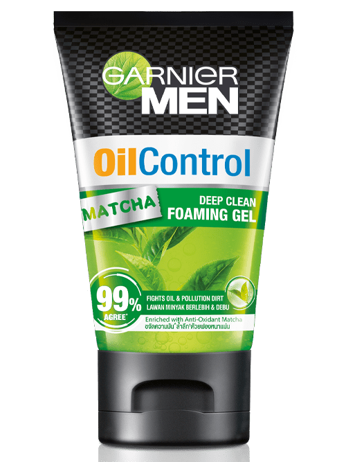 Garnier Men Oil Control Matcha Deep Clean Foaming Gel 